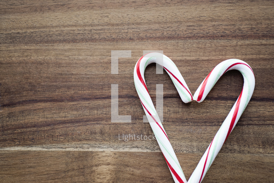heart shaped Candy Canes 