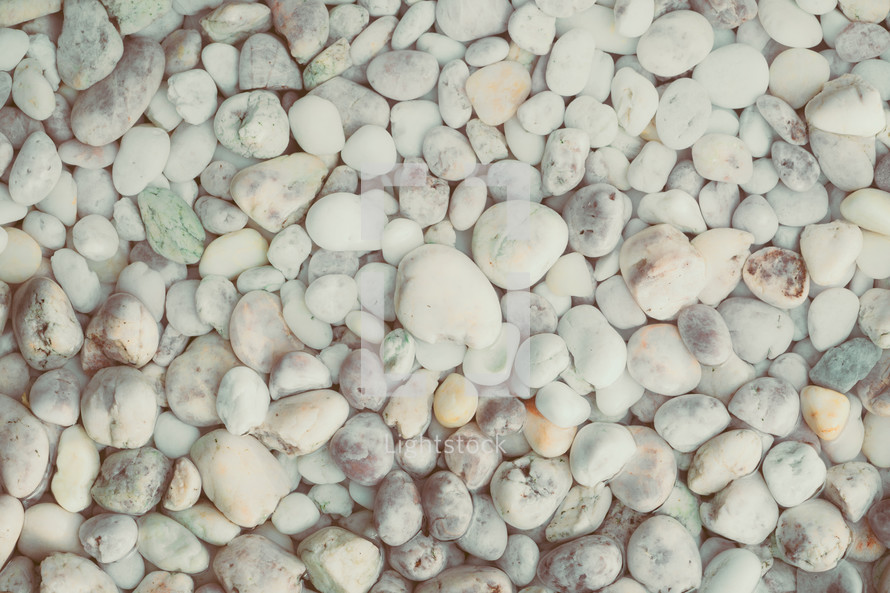 white pebbles 