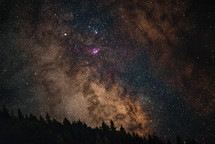 Nebula in the evening sky