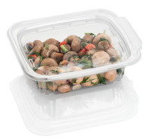 marinated mushrooms in a container 