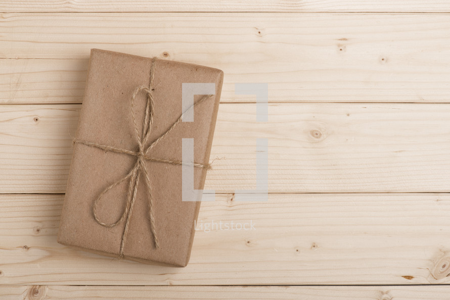 package wrapped in brown paper 