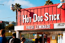Hot Dog Stick and fresh lemonade