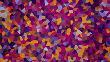mosaic pink, purple, blue, orange, fuchsia pattern 