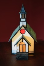 stained glass church building and house of God 