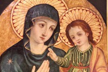 painting of Mary and Baby Jesus 