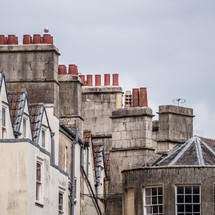 chimney stacks on rooftops 