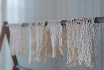 lace drying 