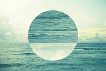 abstract water background with circle 