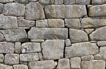 stacked stone wall in Peru 