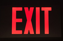 EXIT sign 