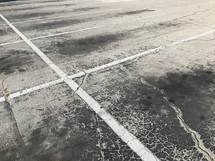 parking spaces in a parking lot 