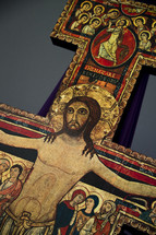 Franciscan painted crucifix 