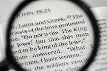 John 19:21 under a magnifying glass 