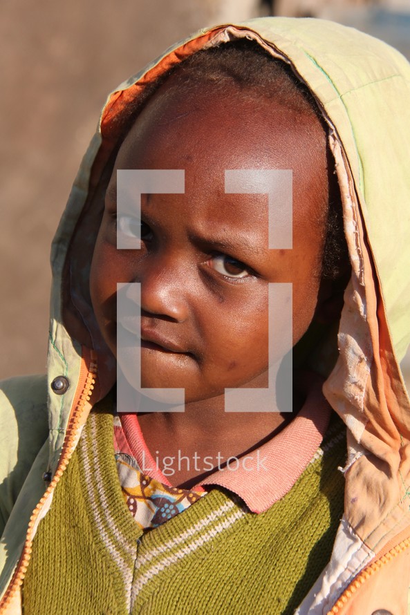 little girl in Africa 