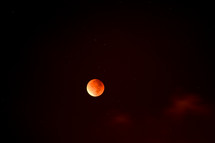 Super Blood moon, Lunar eclipse as seen from Israel, at the evening of the feast of tabernacles in 2015. This is the second super blood moon in 2015, the first one was on the evening of passover. The Jewish calendar is based on the moon.