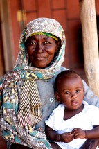 African mother and child 