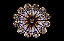circular stained glass window 
