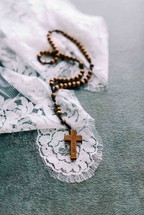 wooden rosary beads 