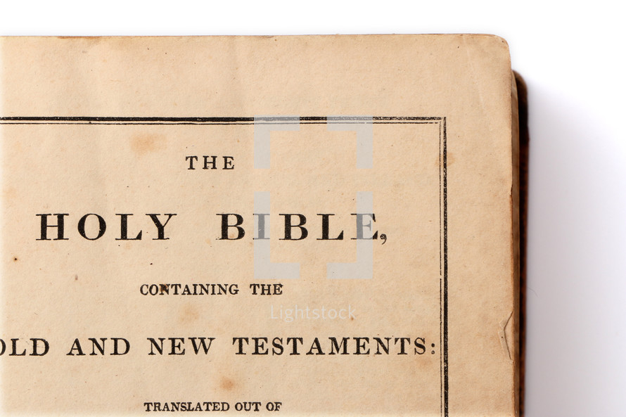 title page of the Holy Bible 