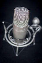 Radio broadcasting microphone.
