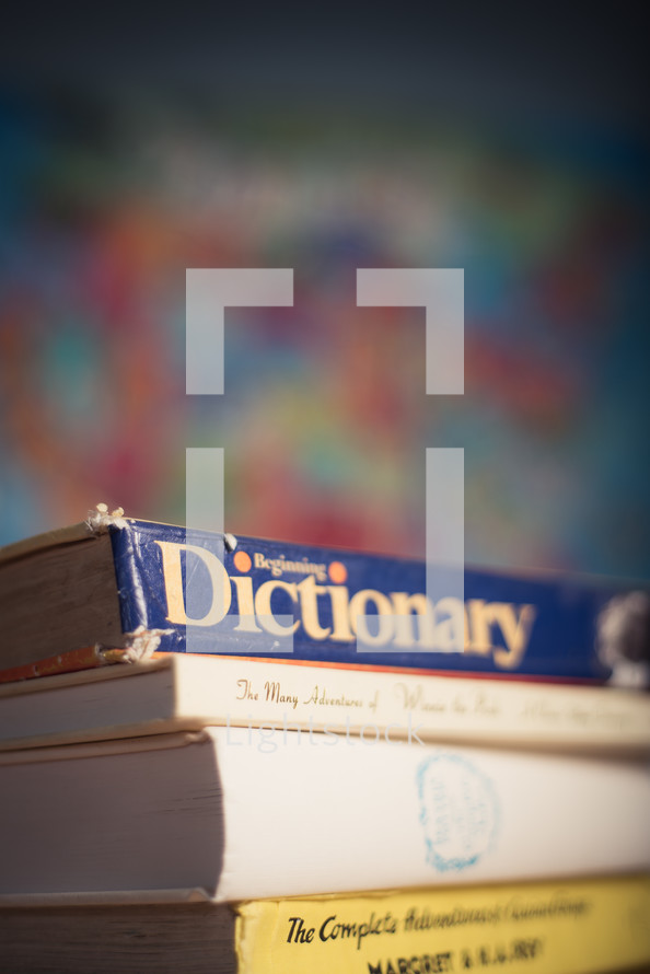 dictionary and books 