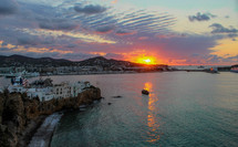 Sunrise prayer walk around Sa Penya, Ibiza.