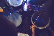 drummer playing drums
