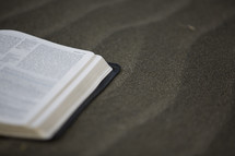Bible in the sand 