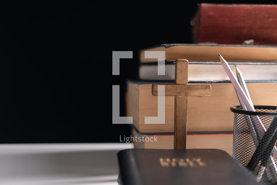 Stack of books, Bible