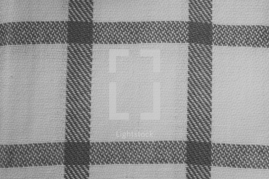 gray and white linen plaid background 