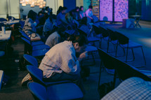 prayers during a worship service 