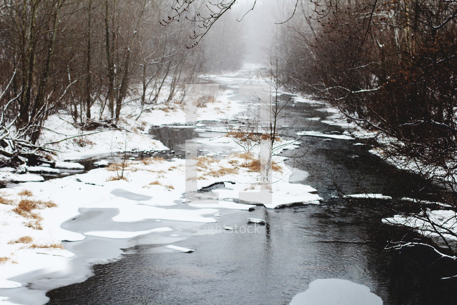 a snowy river 