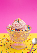 ice cream with sprinkles 