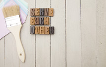 Serve each other 
