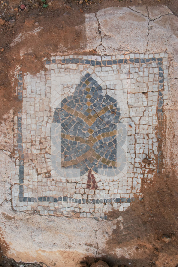 tree - mosaic tile art 