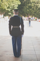 Soldier's guarding the tomb of the unknown soldier 
