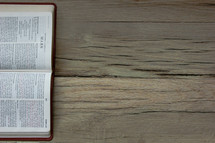 a Bible opened to Mark 