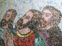 mosaic tiles of Jesus 