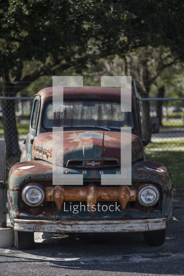 vintage rusty truck