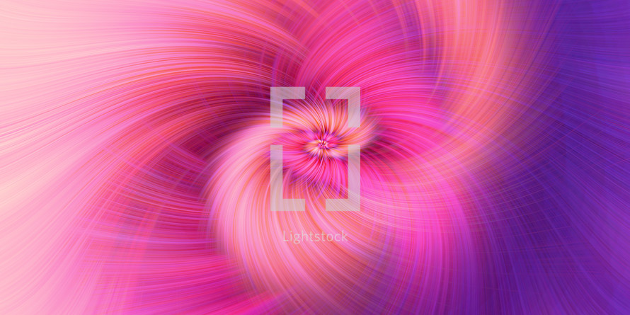 spiral effect - bright pink, purple and peach abstract background illustration