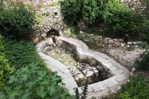 A  wine press in the area of the Garden Tomb.
