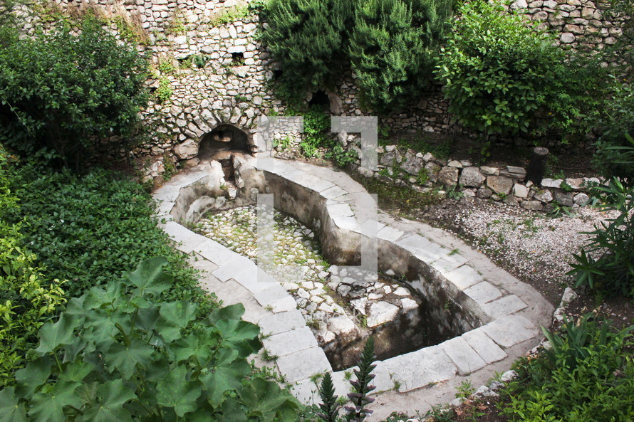A  wine press in the area of the Garden Tomb.