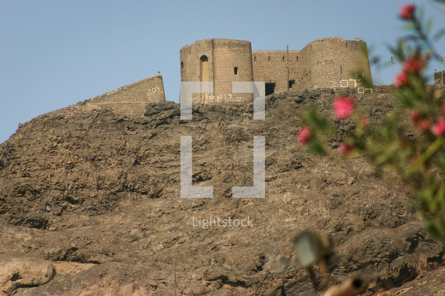 castle ruins in Yemen 