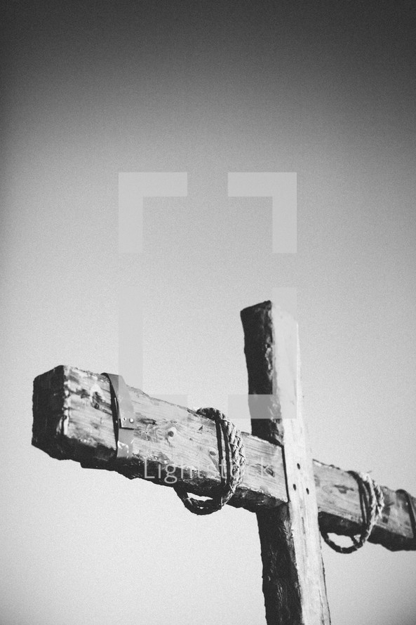 rope on a cross