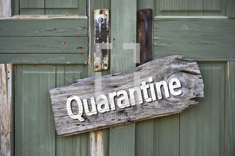 quarantine sign 