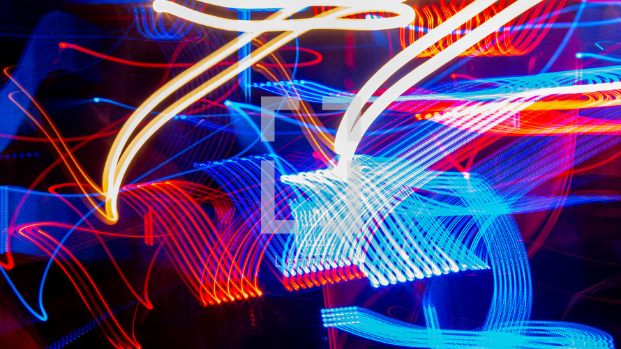 led or neon long exposure light leak blur