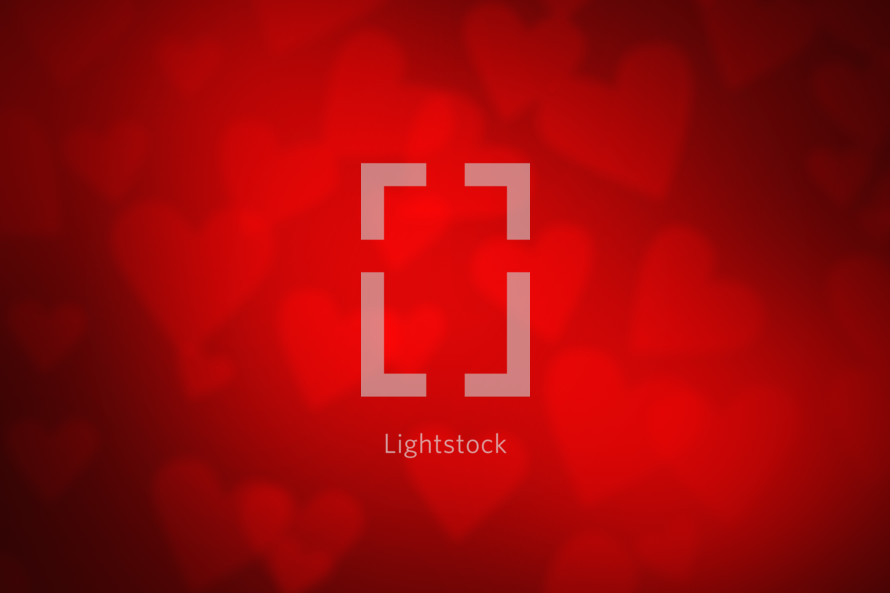 red hearts background 