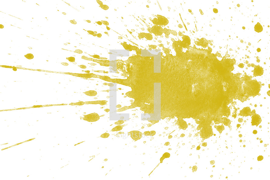 yellow paint splat 