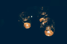votive Candles in mason jars 