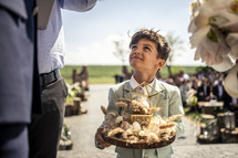 a child at a wedding 